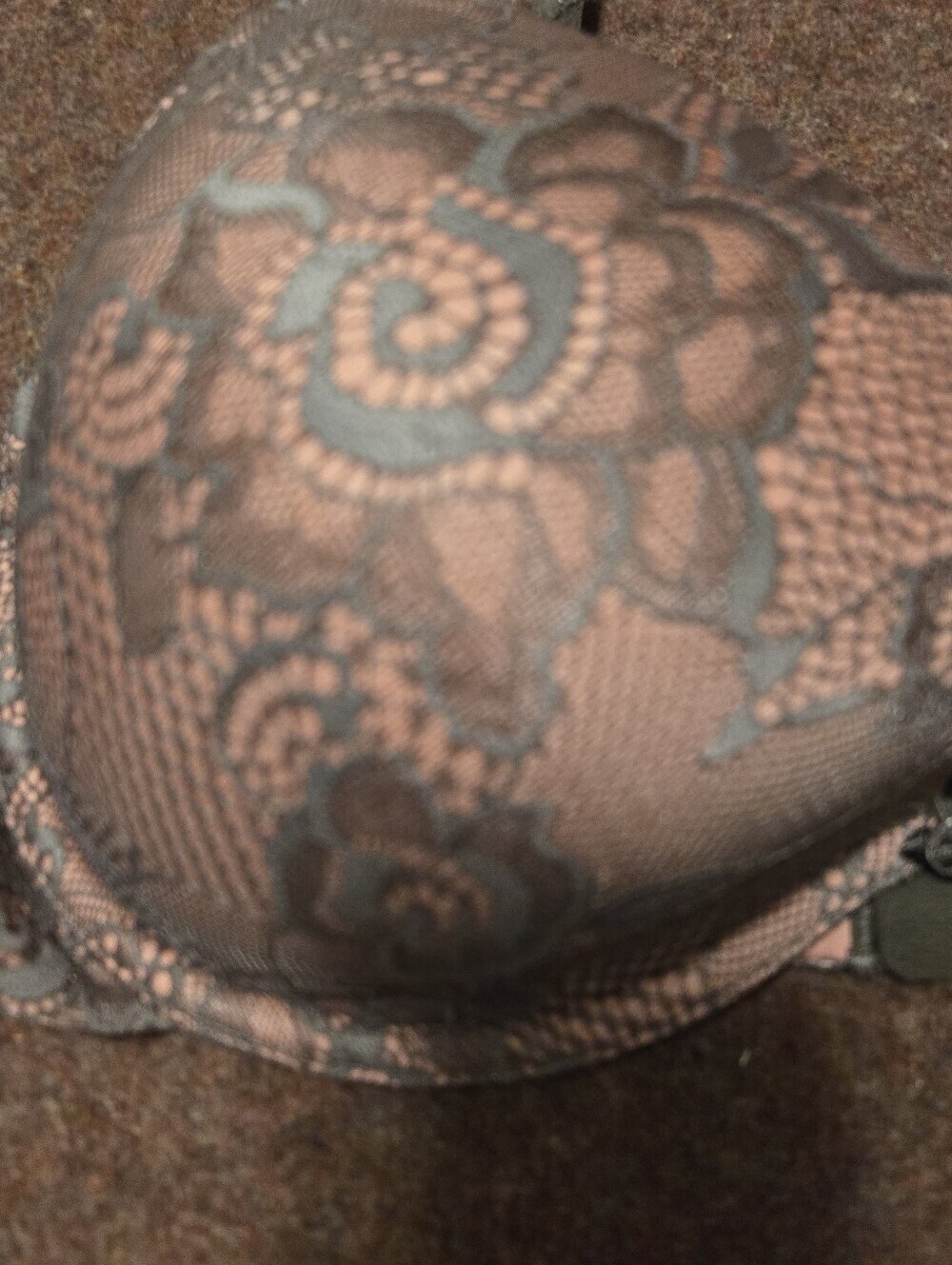 Lilyette Bra In Mauve And Pink Lace 40D Lined And Wired - Picture 2 of 6